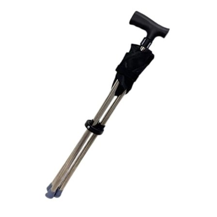 Hållbar Vattentät Gåstol med Rostfritt Stål och Justerbara Kuddar för Golf, Fiske och Seniorresor