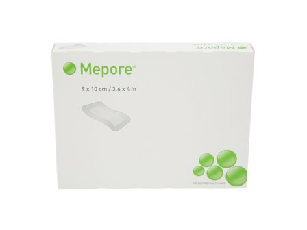 Mepore Mepore Selvheftende kompress, Steril, 9 cm x 10 cm, 5 stk.