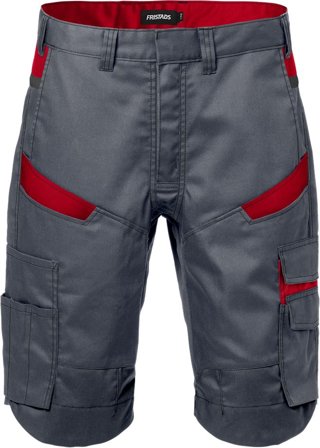 Fristads Herr Shorts 2562 STFP, Grå/Röd