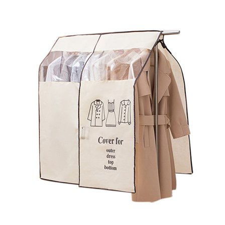 Støvtæt tøjbetræk af nonwoven-stof, garderobehænger, støvbetræk til hjemmet