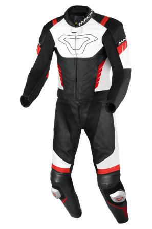 Motocyklová Kožená Kombinéza Macna Varshall 2 PC Černá/Červená 50