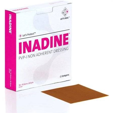 Inadine Medicazione Sterile 9,5x9,5cm 10 Pezzi