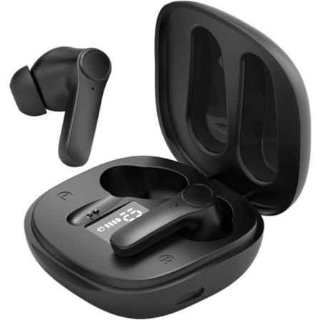 Språköversättande Hörlurar, BT5.0 TWS Brusreducerande Översättningsheadset med Digital Display, Stödjer 74 Språk 70 Accenter