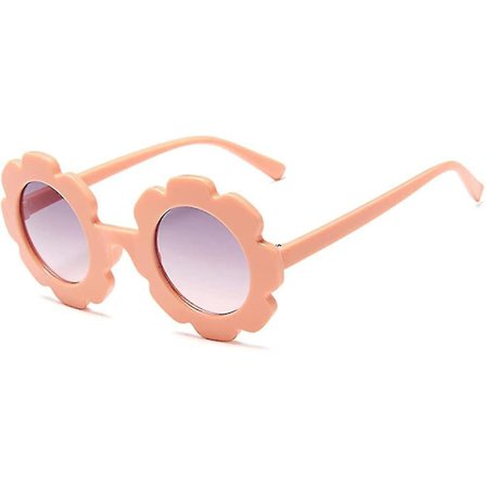 Børnesolbriller Runde Blomst Sød Toddler Solbriller Uv 400 Beskyttelse Børn Pige Dreng Gave