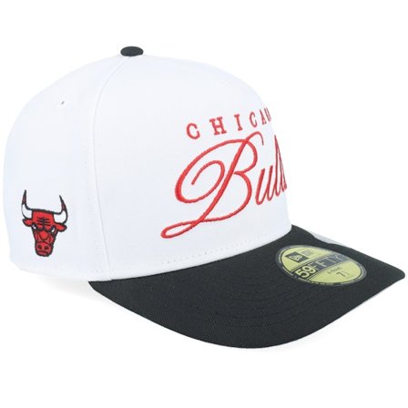 New Era - White snapback Gorra - Chicago Bulls NBA Draft 59FIFTY White/Black A-Frame Fitted @ Hatstore