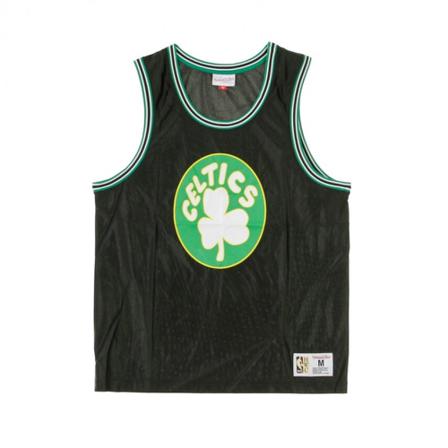 Mitchell & Ness, Tank Tank Tank Basketball Tank Tank Zwart, Heren, Maat:XL