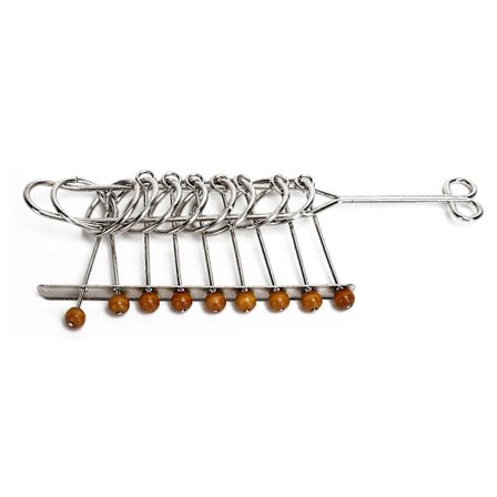 Intellektuell Opplåsing Ni Lenker Lås Opp Interlock Spill Disentanglement Brain Teaser Leke 22cm (LGL)