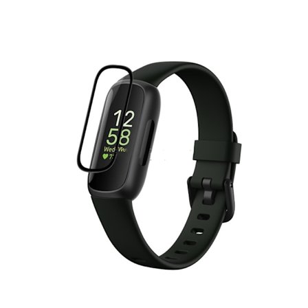 Fitbit Inspire 3 skärmskydd, 3D böjd mjuk film (2-pack)