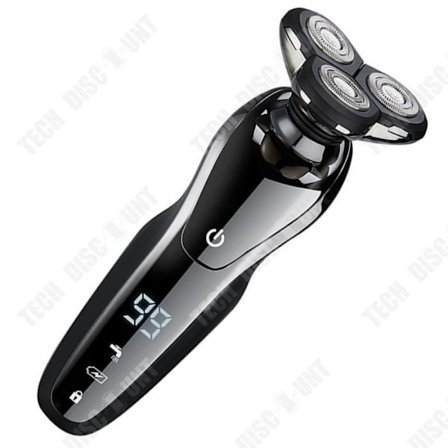 TD DL-9211 Ny elektrisk rakapparat Vattentät roterande rakapparat med tre blad