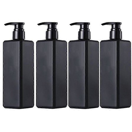 1/2/4 stk. Badeværelse Bruser Sæbedispenser 500 ml Plastikflaske Pumpe Sort Tom Flydende Beholder til Hjem Badeværelsesartikler