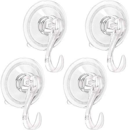 Kransholder, sugekoppkroker med nøkkellås, kraftig vakuumveggvindu sugekoppkrok og kransholder for inngangsdør, kransholdere