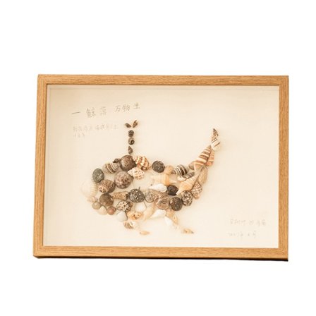 DIY Skal Display Ram, Träfärg, Ihålig Floral Exemplar Ram, Perfekt för Skal, Blommor och Andra Minnessaker