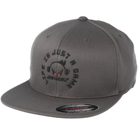 Gamerz - Grå fitted Kasket - Life Is Just A Game Grey Fitted @ Hatstore
