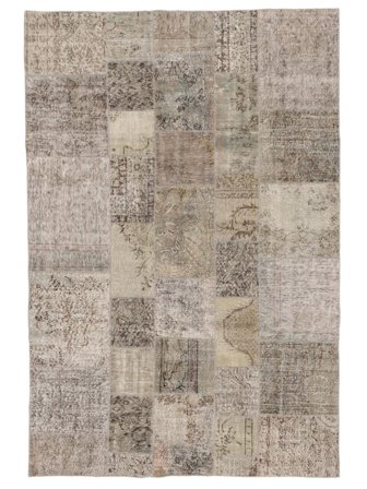 Patchwork Vloerkleed 200X300 Oranje/Bruin Wol, Turkije