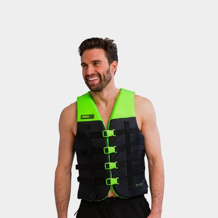 Kamizelka do sportów wodnych JOBE Dual Vest 50N Lime Green, Small/Medium (55 - 65 kg) - Jachtowa