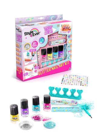 Style 4 Ever Glitter Nail Art Kit Patterned Style 4 Ever