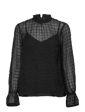 Pakwaiw Blouse Bluse Langærmet Sort InWear
