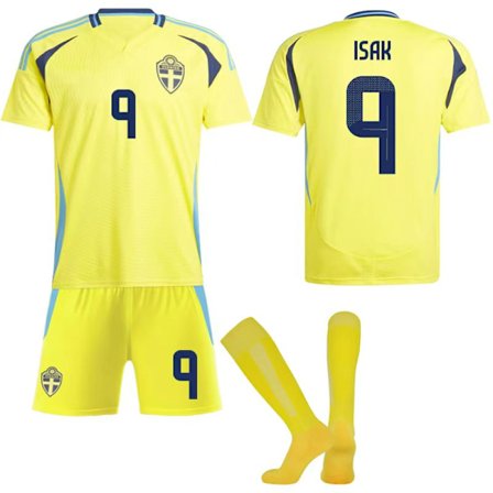 Sverige Fotballandslag Barnelagstrøye NR.9 ISAK