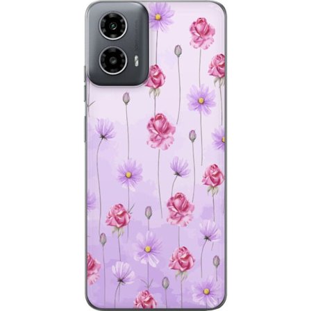 Yhteensopiva Puhelinkuori Motorola Moto G34 Petal Reverie Lilac Mist