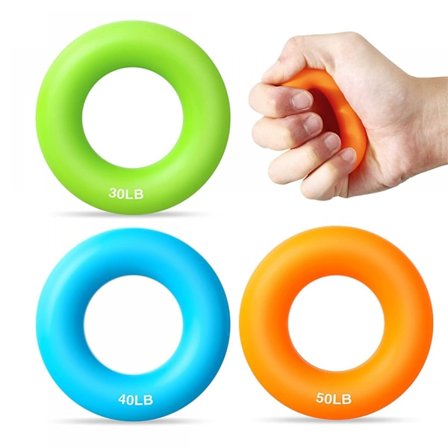 Håndmuskeltræner Fingertræner Håndtrænings Sæt af 3