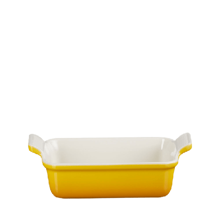 Le Creuset Rektangulär ugnsform Heritage stengods 19cm Nectar Ugnsformar Unisex Gul 1,1 L / 19 cm