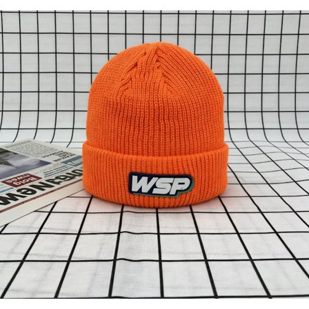 Unisex vinter vindtett og varm strikket lue, stilig og allsidig - Oransje