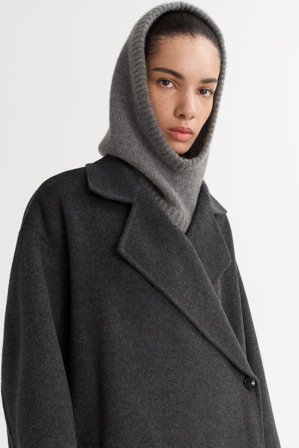 Soft Goat - Balaclava - Cashmere beanie - One Size - Grey