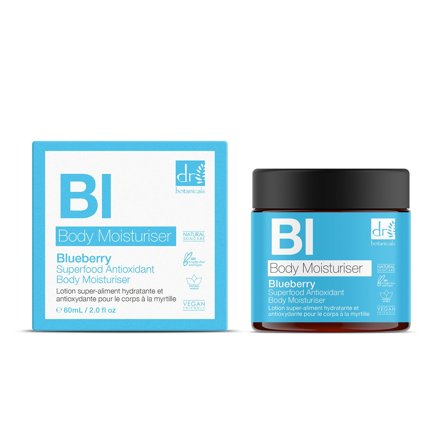 Dr. Botanicals Blueberry Superfood Antioxidant Body Moisturiser 60ml - Crema Corpo