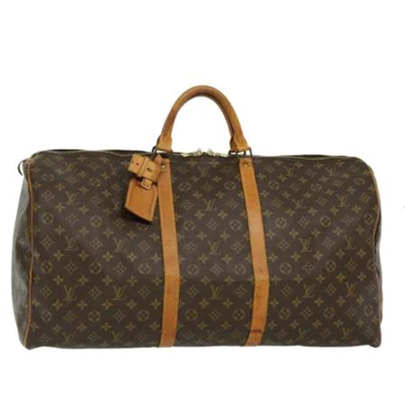 Louis Vuitton Vintage Pre-owned Canvas Keepall Taske Brun, Dame Vintage Tasker, Størrelse: ONE Size