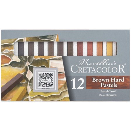 Cretacolor Pastels durs Brun/Rouge set de 12