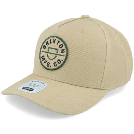 Brixton - Beige adjustable Lippis - Crest C Sand/Pine Needle A-Frame Adjustable @ Hatstore