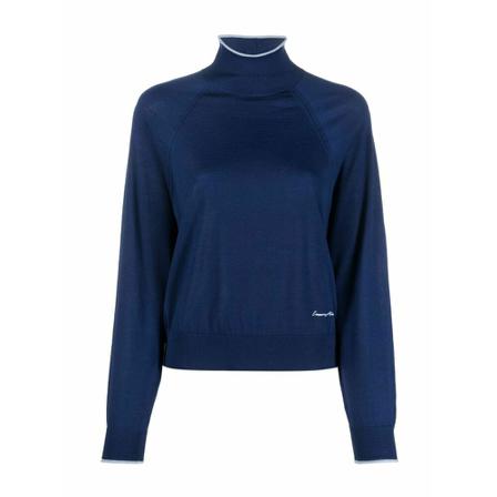 Emporio Armani Turtlenecks Blå, Dame Rullekraver