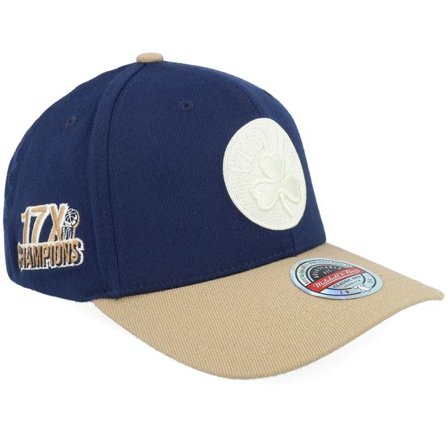 Mitchell & Ness - NBA Blå adjustable Keps - Boston Celtics Sand Storm Classic Red Navy/Sand Adjustable @ Hatstore
