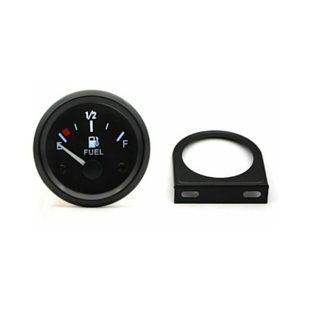 2'' 52mm drivstoffnivåmåler, 12V peker bil drivstofftankmåler med LED-bakgrunnsbelysning Felg Bilmåler - Drivstoffnivåmåler Kun