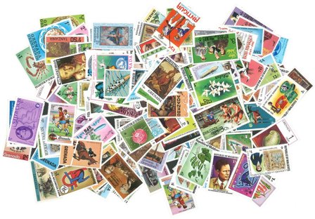 Tidl.Engelske Kolonier - 250 forsk. postfriske frimærker