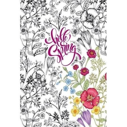 Anteckningsbok - färsk loggbok Fresh Dekorativ Anteckningsbok 145 x 197/80 K TW Blommor