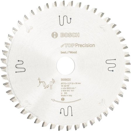 Bosch Top Precision Best for Wood Sågklinga 48T 216 mm, Såga