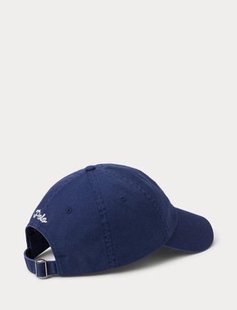 Polo Ralph Lauren Dog-Embroidered Twill Ball Cap - Navy - ONE SIZE