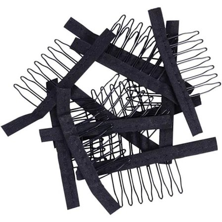 24 st/paket Perukkammar Stål 7 Tänder Perukklämmor Perukklämma Peruktillbehör