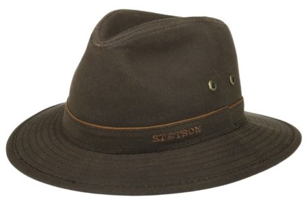 Stetson Traveller Waxed Cotton Dark Brown