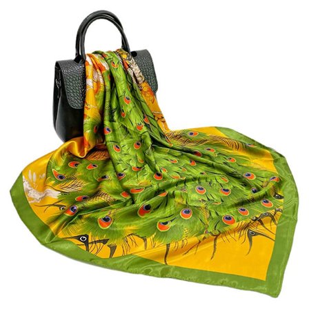 Silkes carré scarf dam halsdukar stolar högkvalitativ silkes scarf silkes scarf halsduk stola huvuddukar