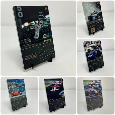 2024-kalender for F1-fans Racing Calendar Desk Calendar