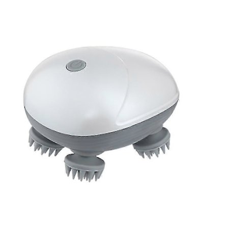 Electric Head Massager, Head Massager with 4 Detachable Massage Claws, Rechargeable Waterproof Handheld Head Massager