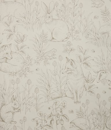 Newbie | Eläinkuvioinen tapetti | Beige