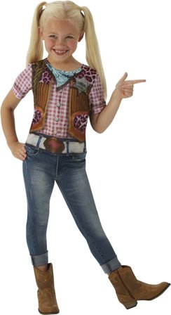 Cowgirl T-paita Lasten Naamiaisasu S