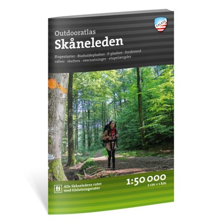 Calazo förlag Outdooratlas Skåneleden (Danska) literature OneSize