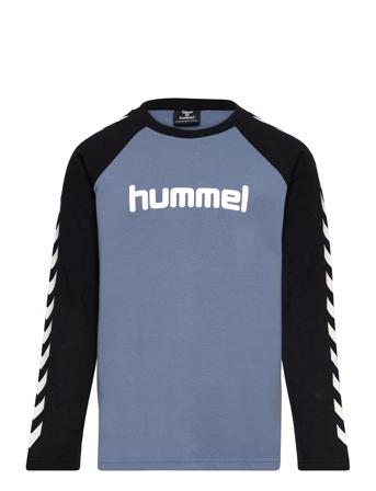Hmlboys T-Shirt L/S Sport T-shirts Long-sleeved T-shirts Blue Hummel