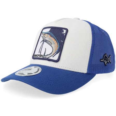 Skillfish - Blue - trucker - Cap - Kids Sailfish White/Royal A-frame Trucker - Hatstore