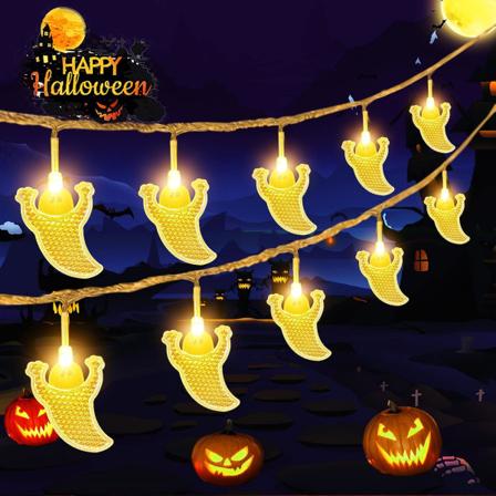 Halloween-keijukaisateet, 3m 20 LED-haamuvalot, Halloween-haamuvalot, Halloween LED Fa