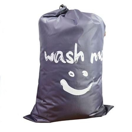 2st Smiley Print Tvättväska, Dirty Bag, Dragsko Grey